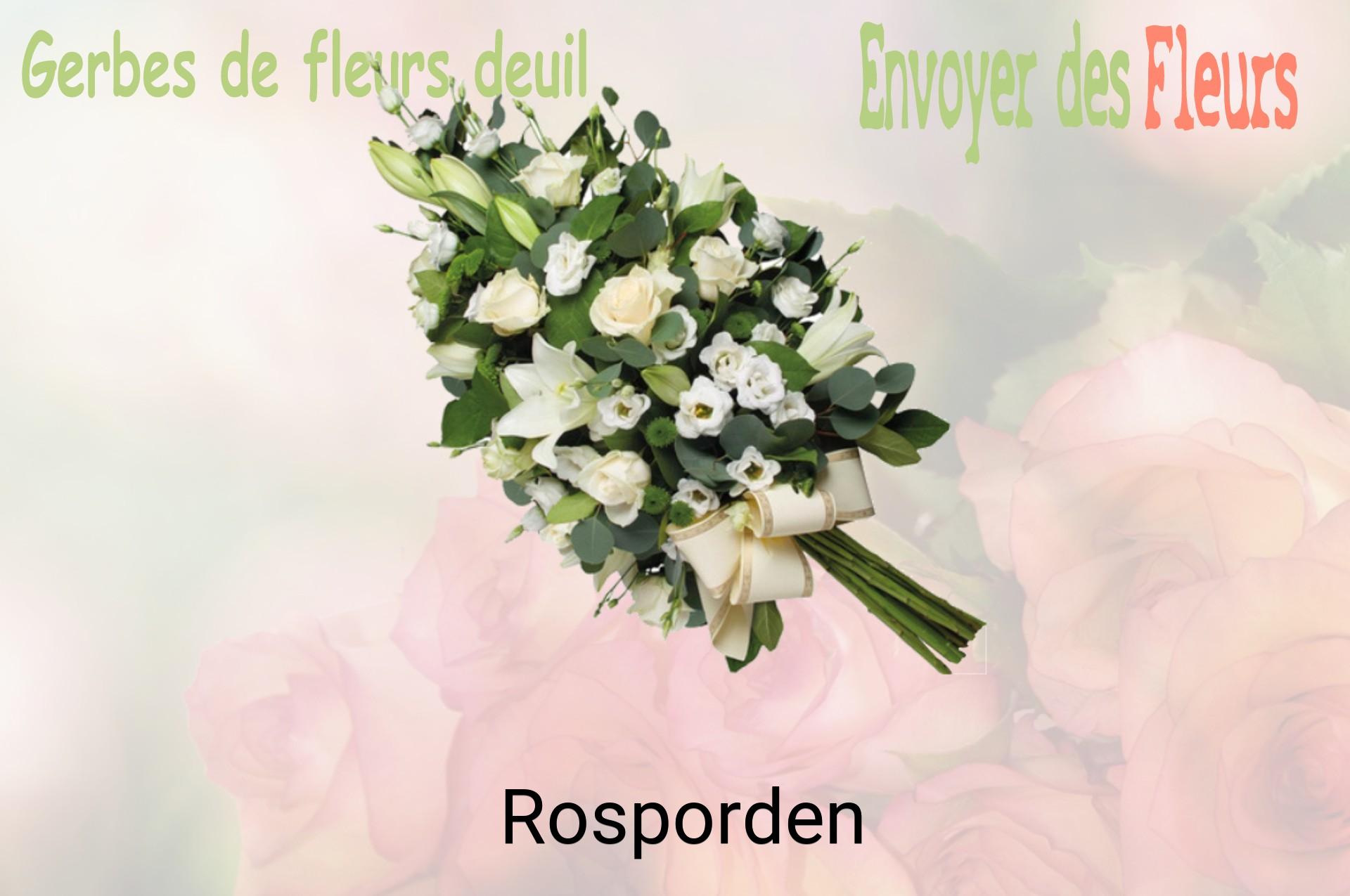 Gerbe de fleurs de deuil livrée à Rosporden